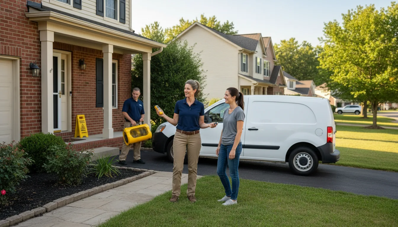 Residential water damage restoration in Parlin, CO